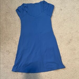 Spandex material dress with shorts underneath